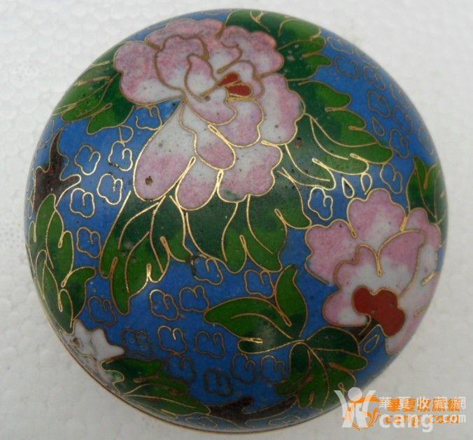 一个漂亮的景泰蓝胭脂盒