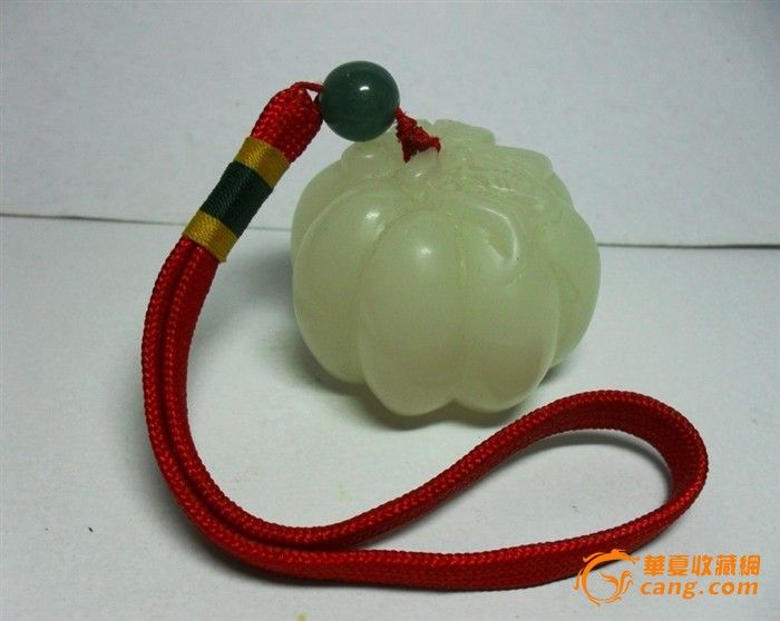 白玉南瓜把件
