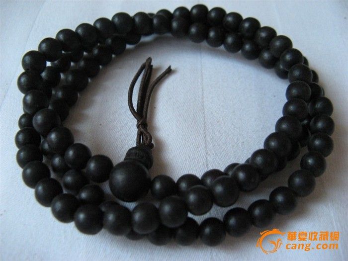 108颗黑色沉香手串