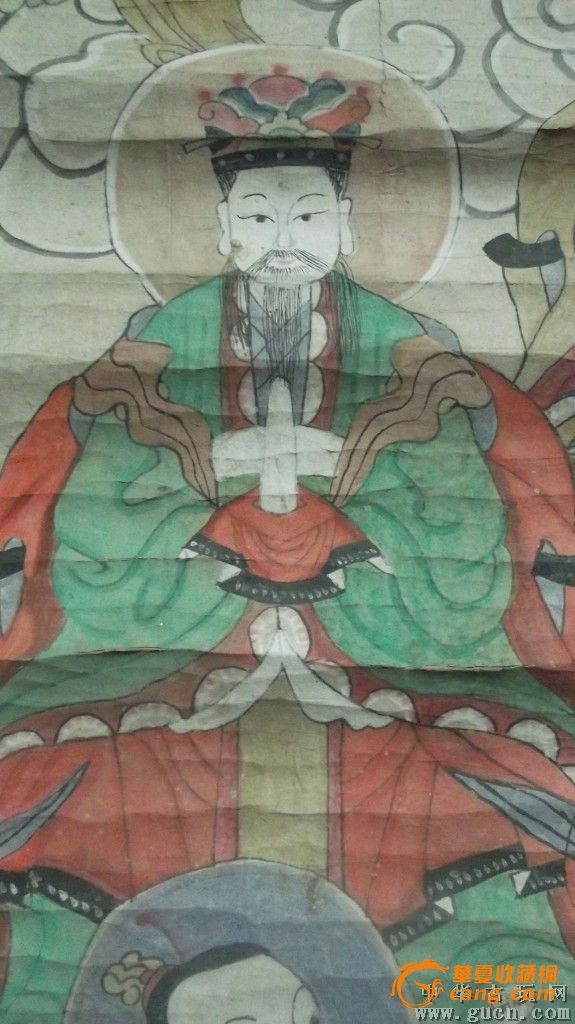 包老的神仙画像,剩六个人物,是福建这边的三一教题材