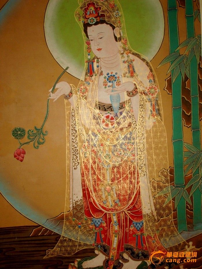 张大千-敦煌工笔重彩佛像