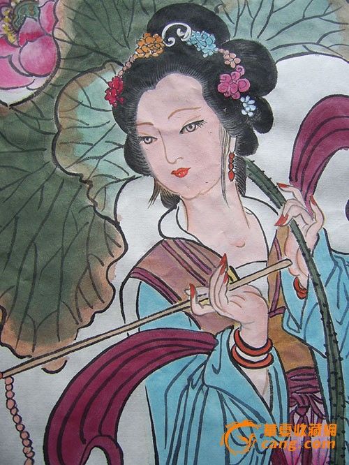 何仙姑画像,何仙姑绘画,何仙姑怎么画_大山谷图库