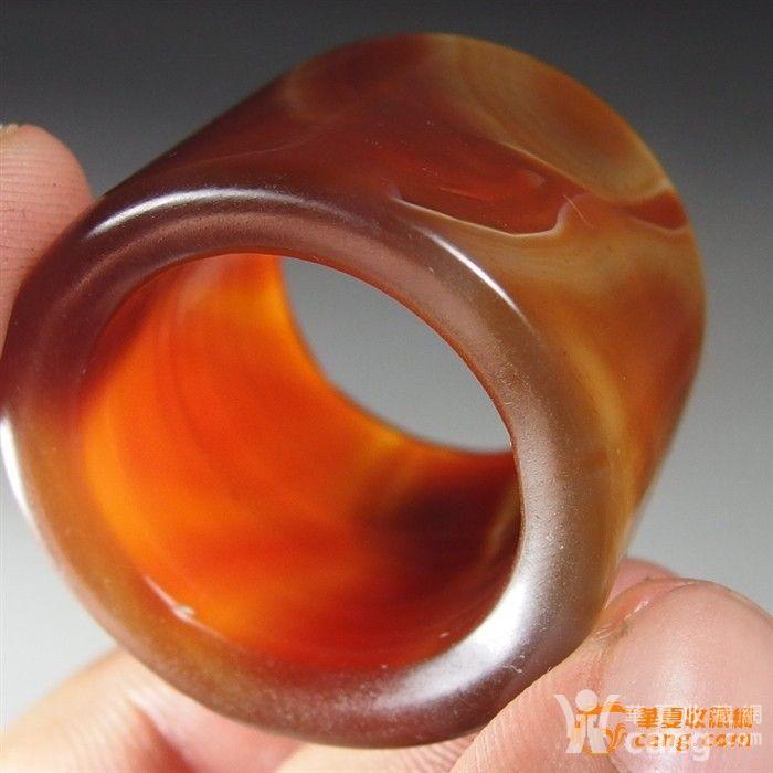 包老包真!清代冰糖玛瑙直筒老扳指