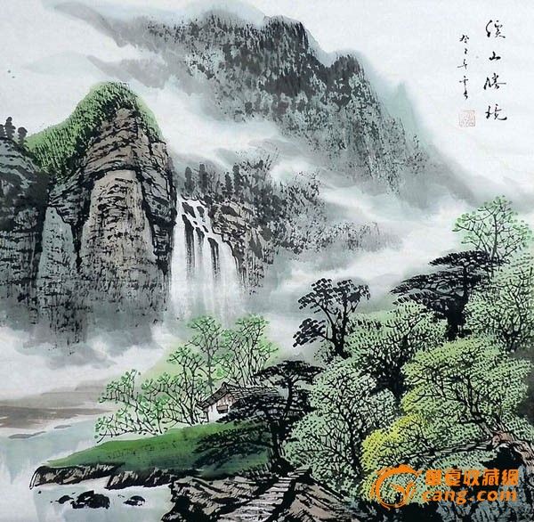 刘云方·四尺斗方山水_地摊交易_华夏收藏网