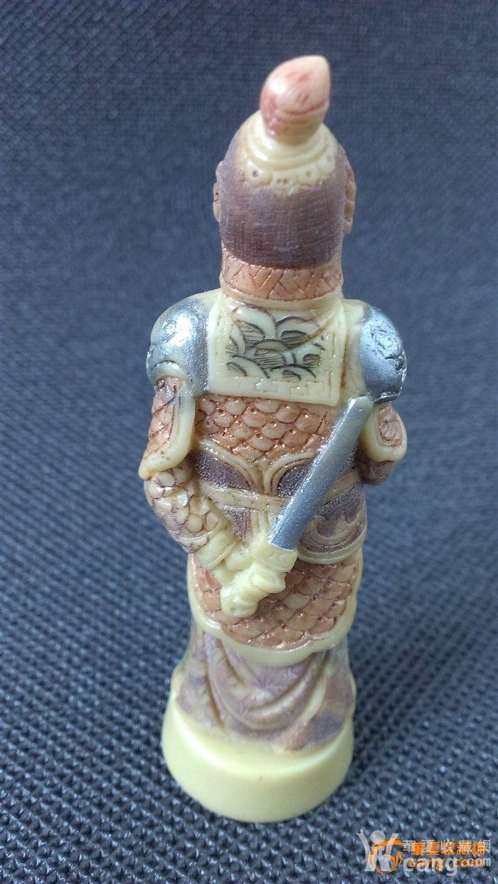 出口创汇期骨雕人物像 日本七福神之毗沙门天