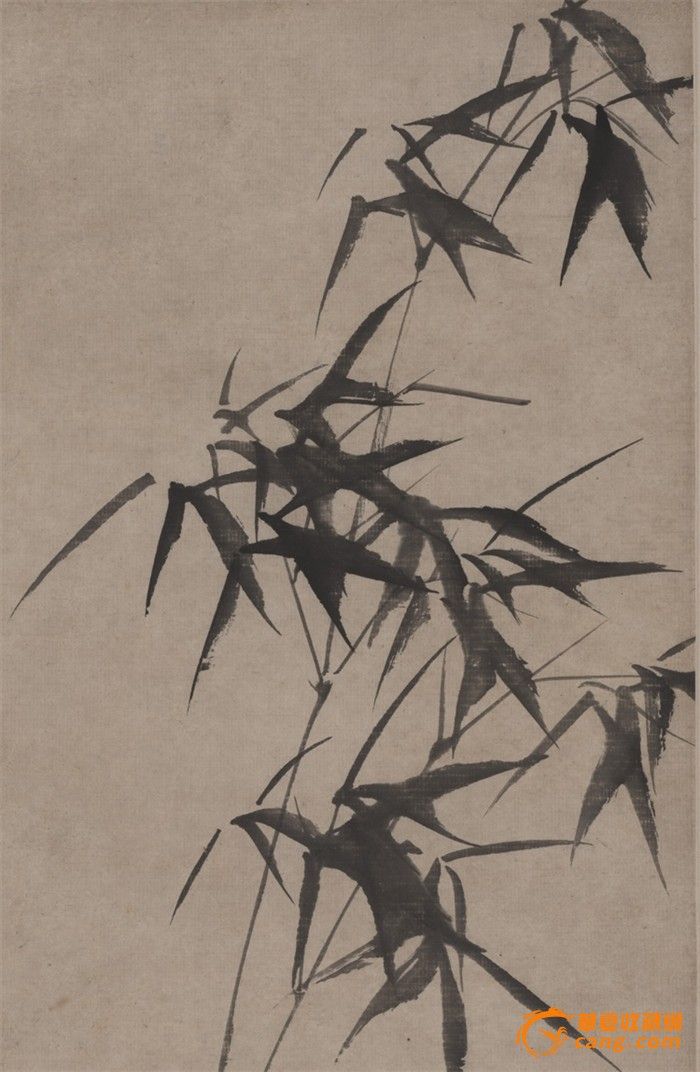 郑板桥 风竹石图