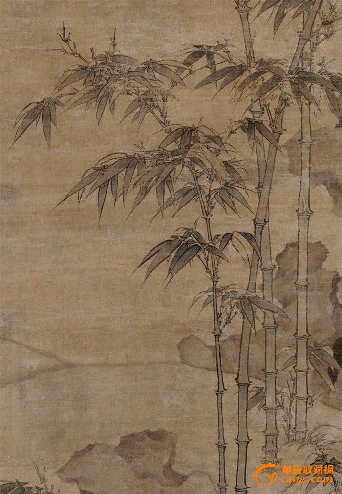 元-李衎-双钩竹图