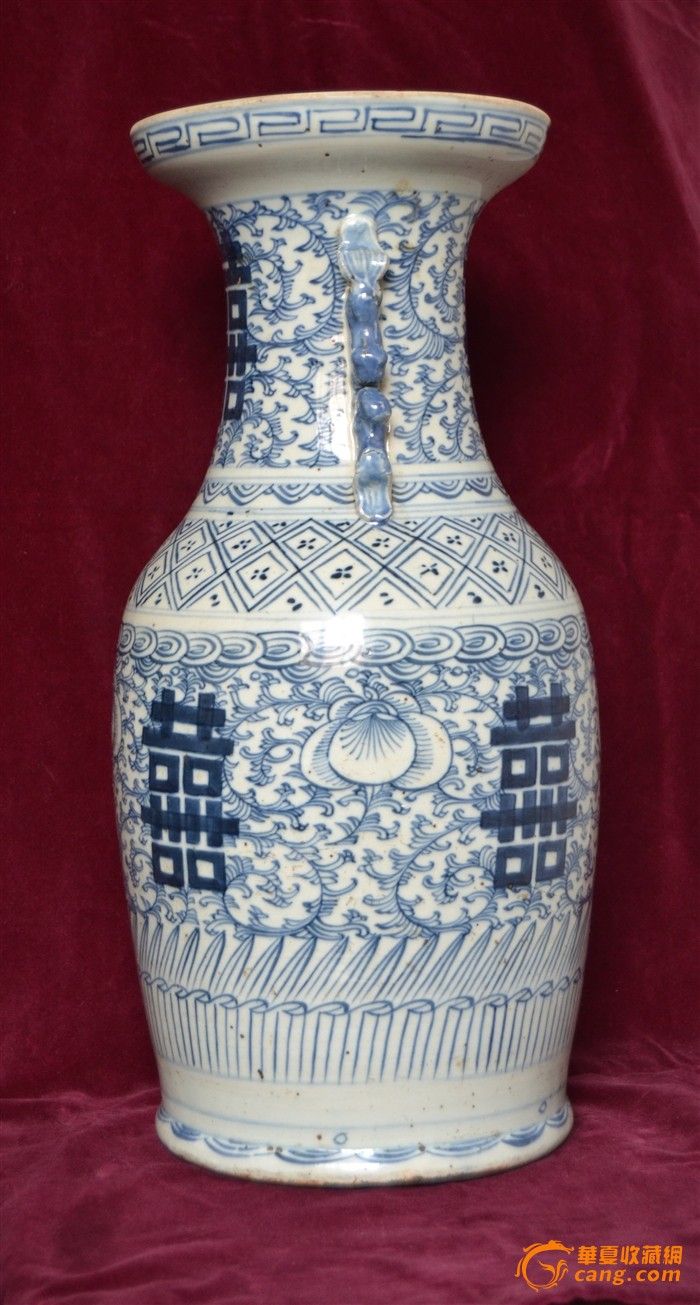 150件青花嫁妆瓶喜字瓶双喜瓶a