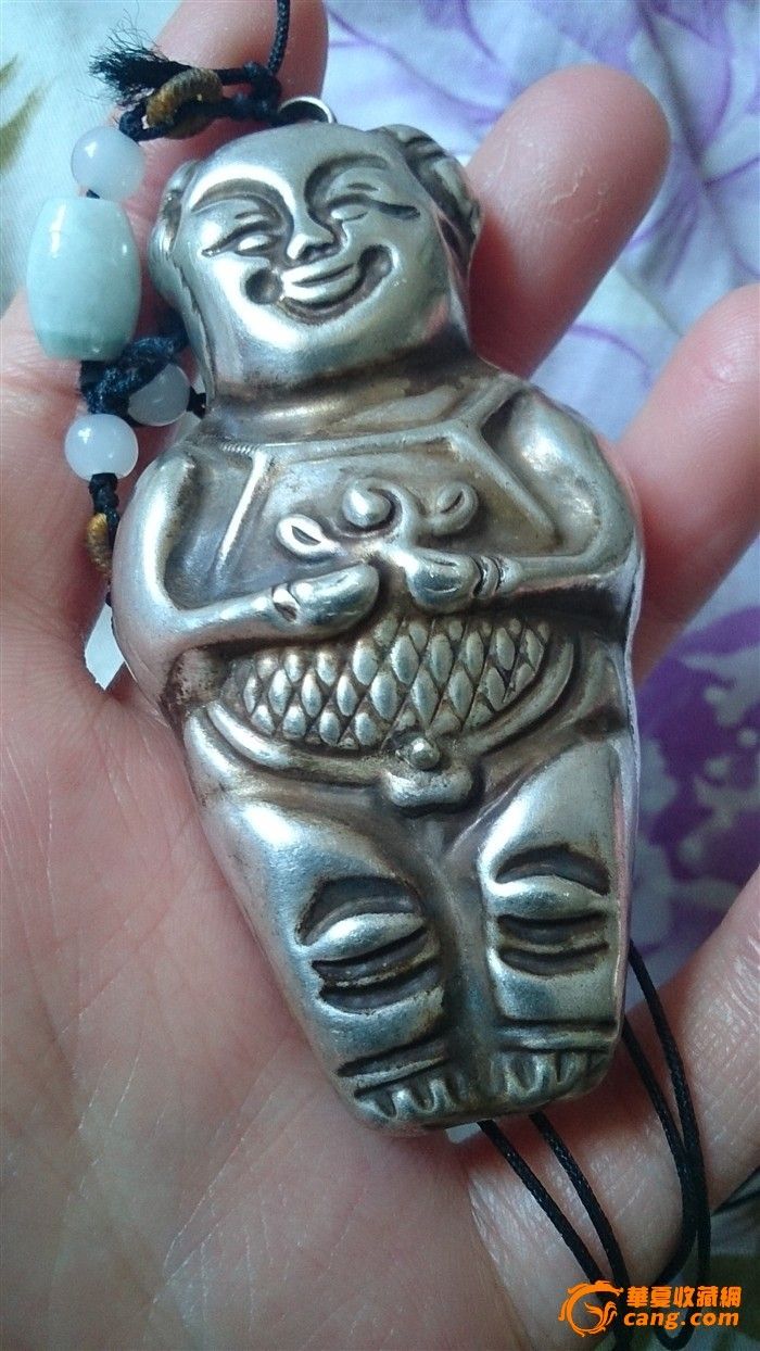 清代大个银娃娃