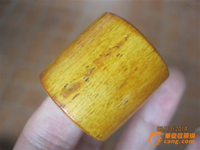 清代骨雕板指,保真保老