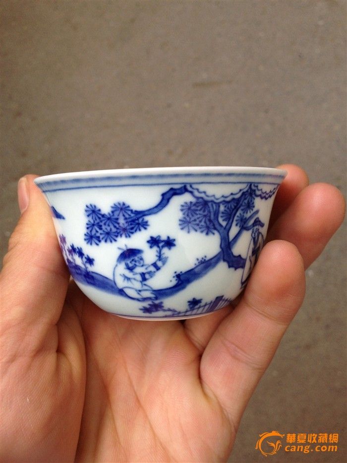 明代成化人物酒杯