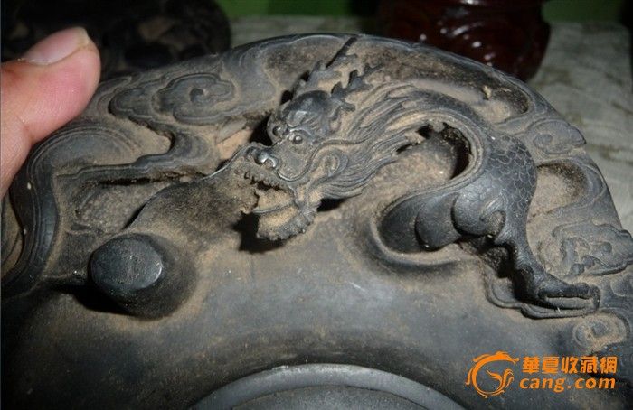 清代雕龙的大砚台图片,清代上百万的端砚图片,清代古砚台图大全_大山谷图库