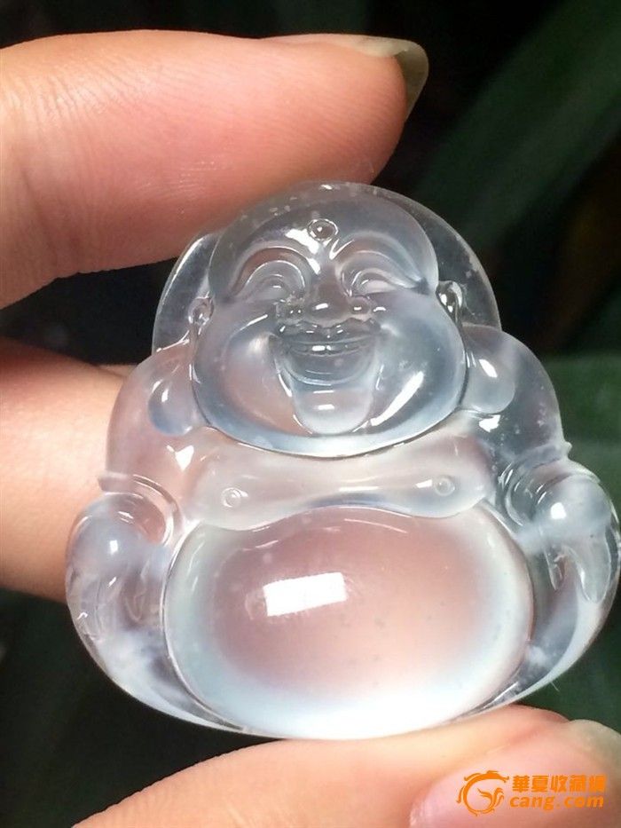 天然a货 老坑木那玻璃种翡翠佛公 玉坠 a货 吊坠