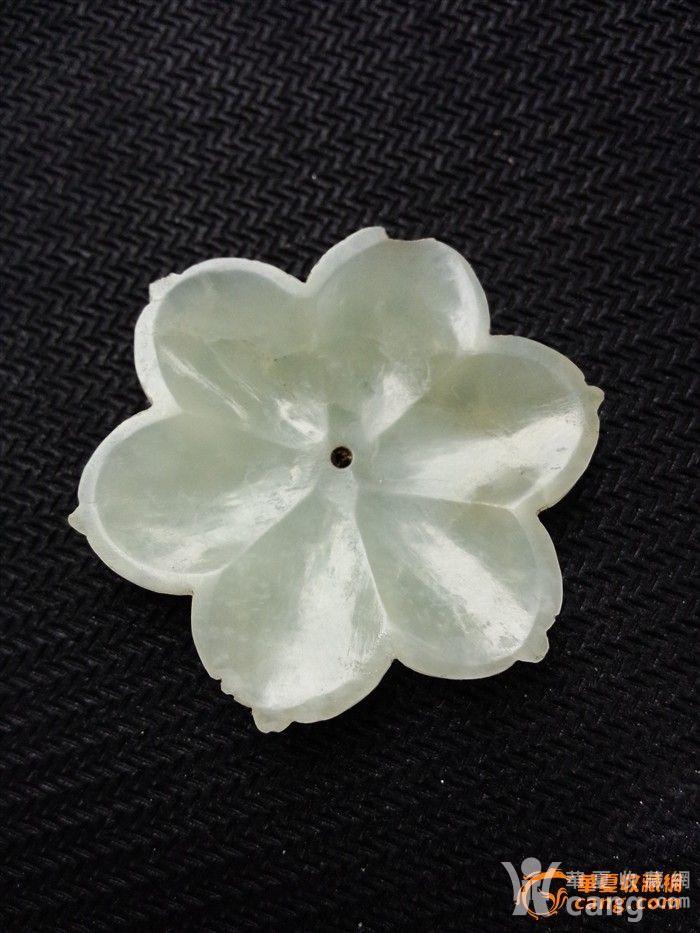 清代和田玉花 有厚度(包老花瓣尖有小磕)不影响整