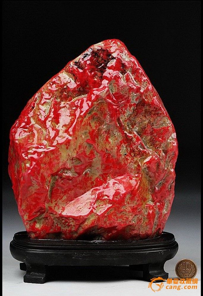 鸡血石满堂红浙江昌化天然原石印石皇后收藏珍品
