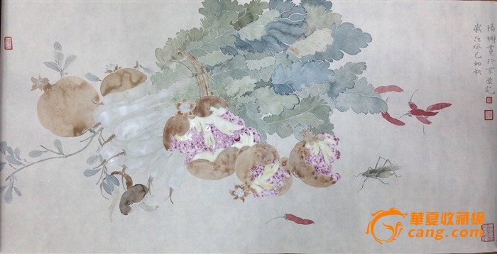 【杨娜】没骨果蔬-33*66cm