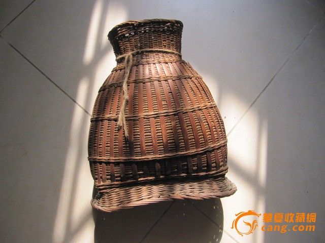 民俗;竹器老鱼篓子