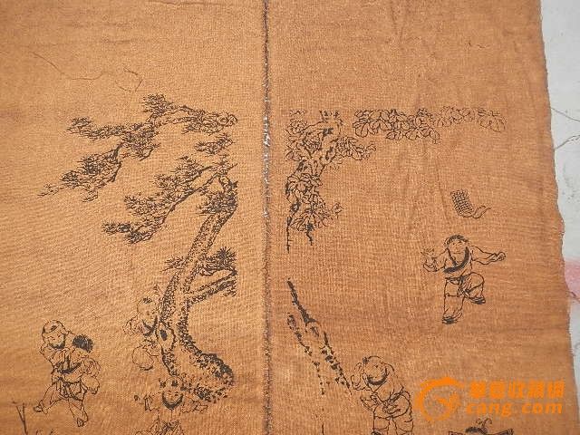 老画绢画四条屏_老画绢画四条屏价格_老画绢画四