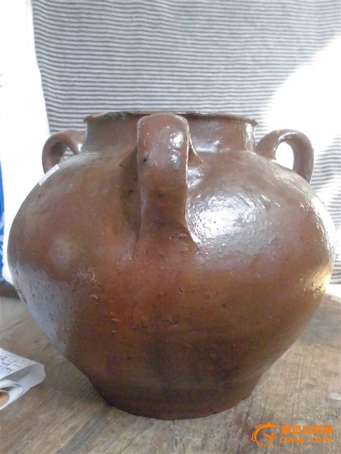 包老包真包邮,一个三耳小陶罐c1876