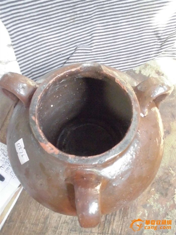 包老包真包邮,一个三耳小陶罐c1876