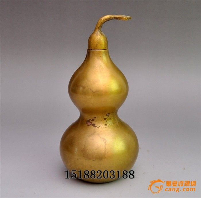 黄铜八卦葫芦摆件