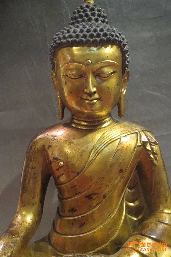 铜鎏金释迦摩尼佛像