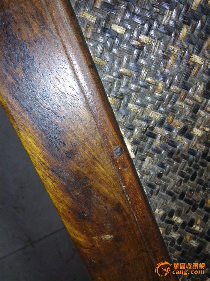 藤面黄花梨老杌凳一对