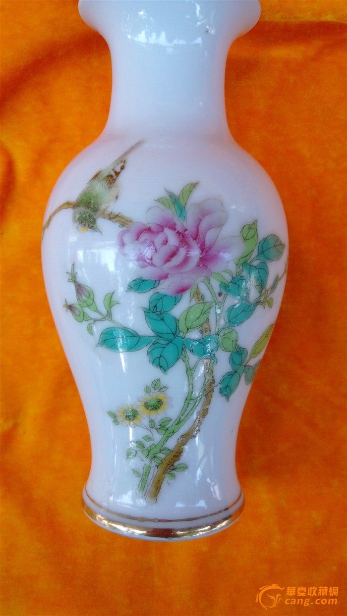 民国花鸟观音瓶