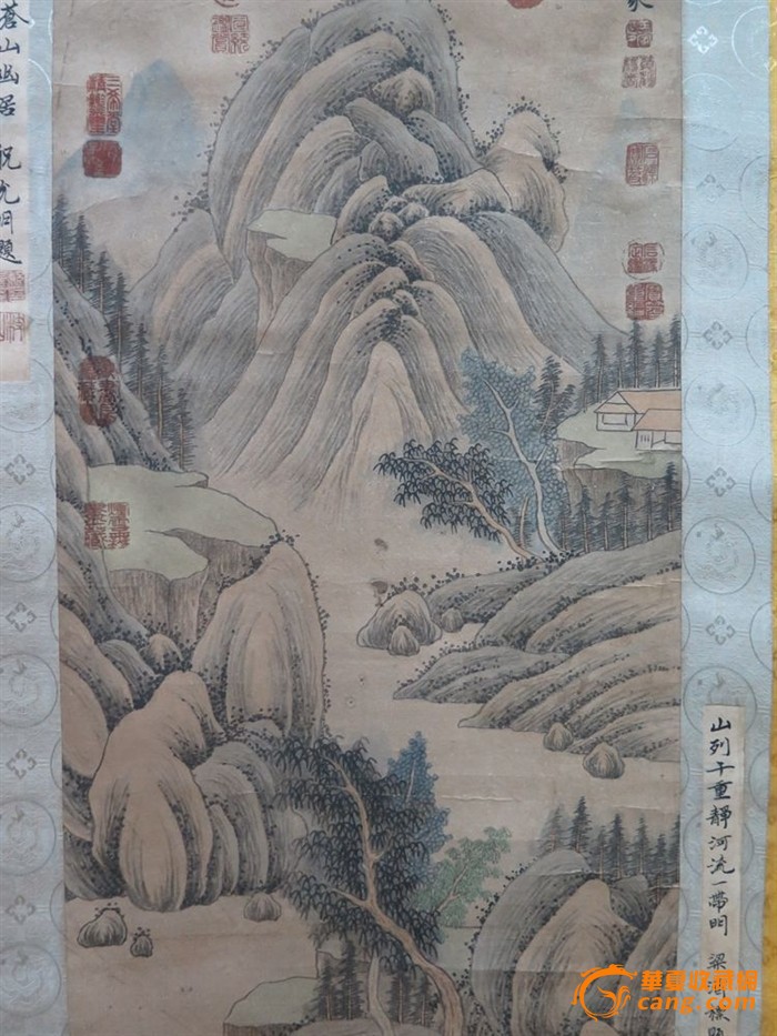 元代王蒙山水畫立軸圖片_來自藏友大家高興_字畫_地攤交易_華夏收藏網