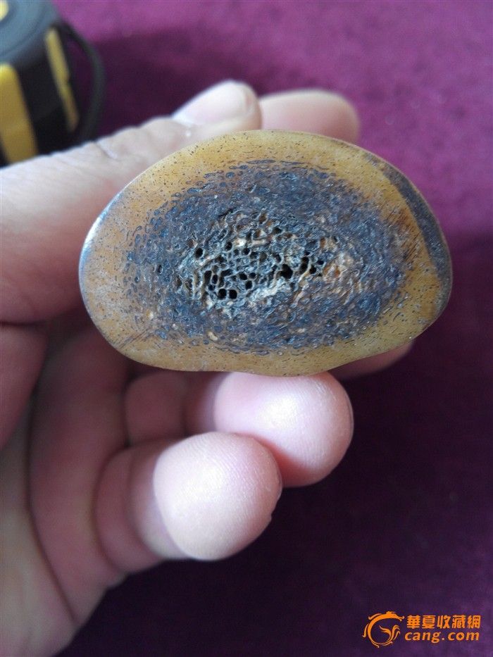 民国鹿骨观音挂件