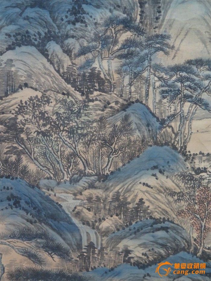 明代沈周山水画立轴