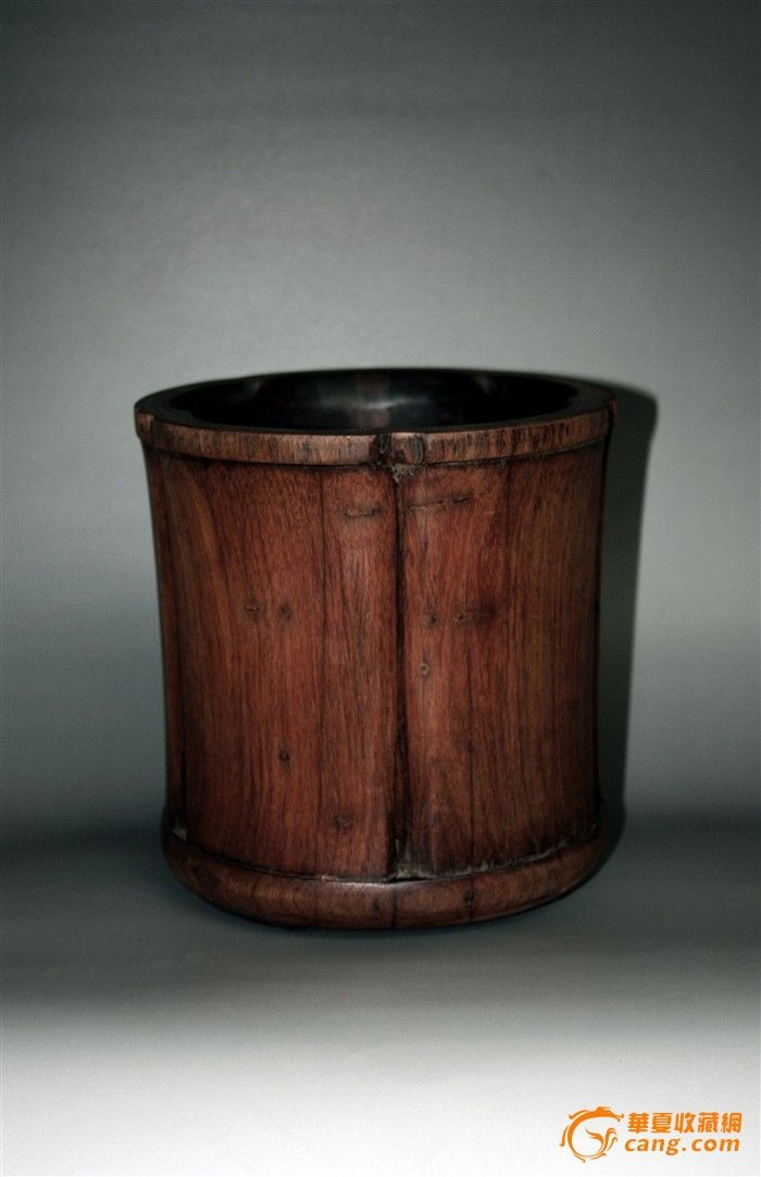 民国海棠型花梨笔海