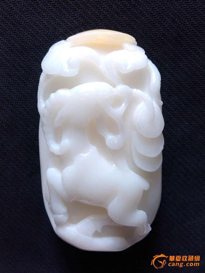 天然海南玉化俏色手把件