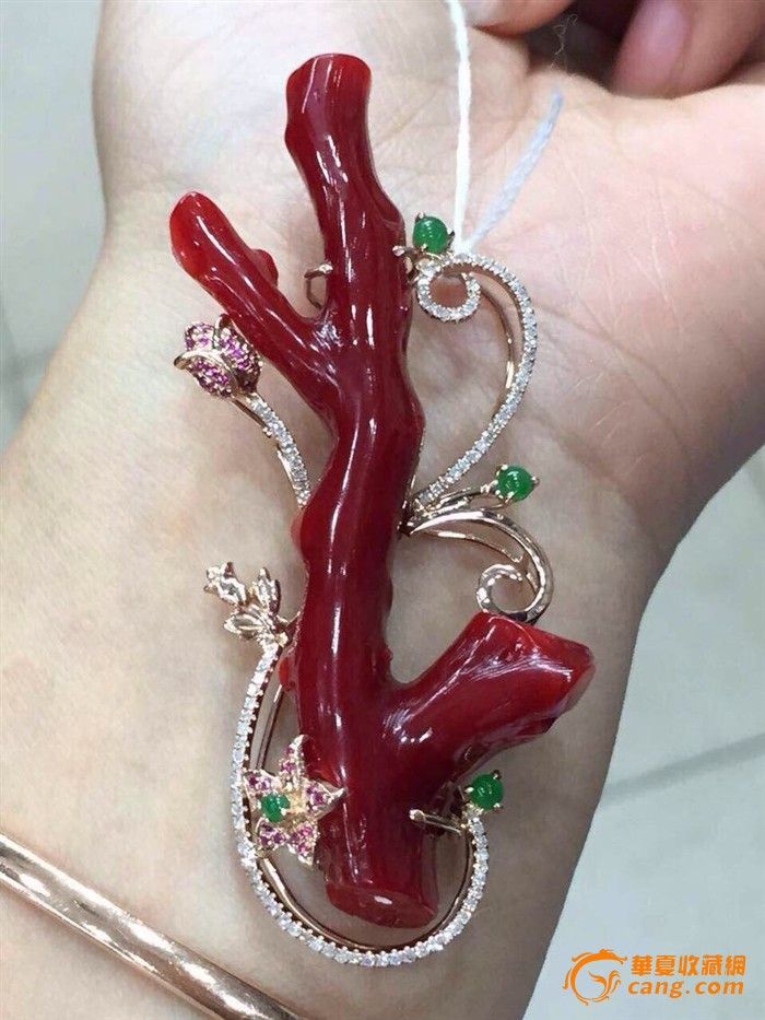 牛血珊瑚树枝吊坠_牛血珊瑚树枝吊坠价格_牛血珊瑚树